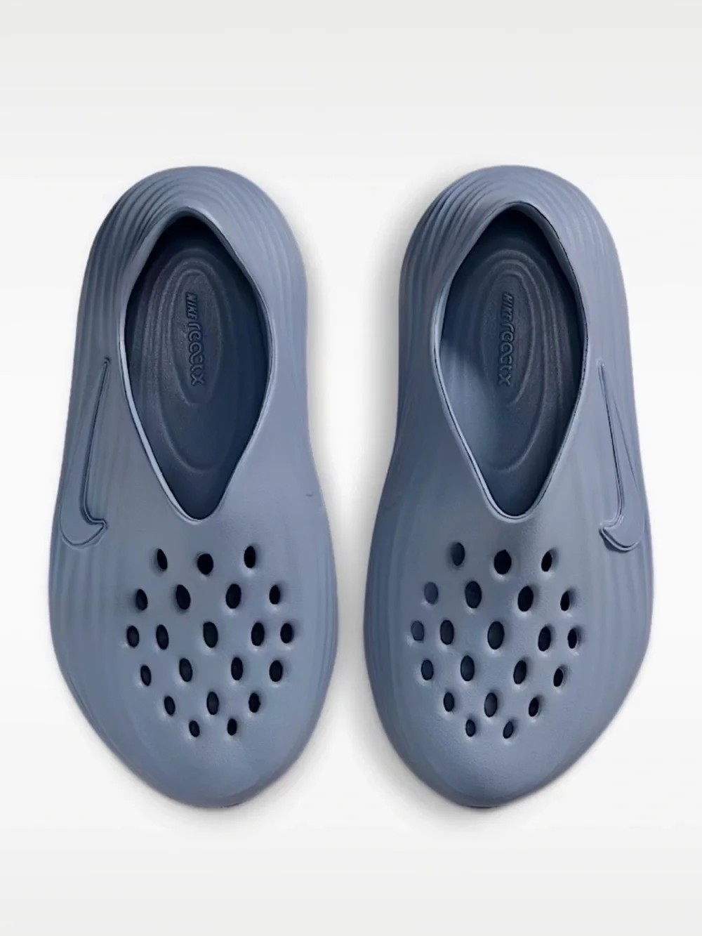 Nike Kids Water Shoes Blue Gray Slip-On Sandals